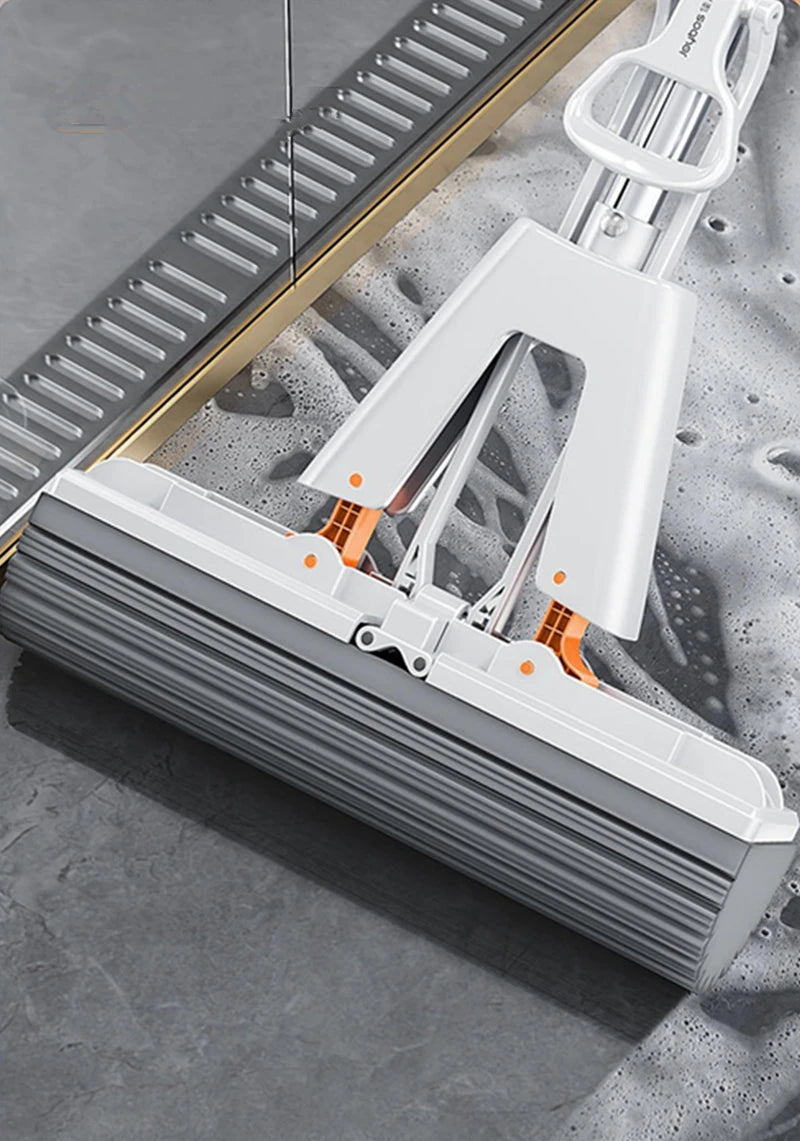 Collodion Mop Free Hand Washing Magic Self-Cleaning Squeeze Water Flat Floor Wiper Tile Wringer Cotton Squeezer Household Helper