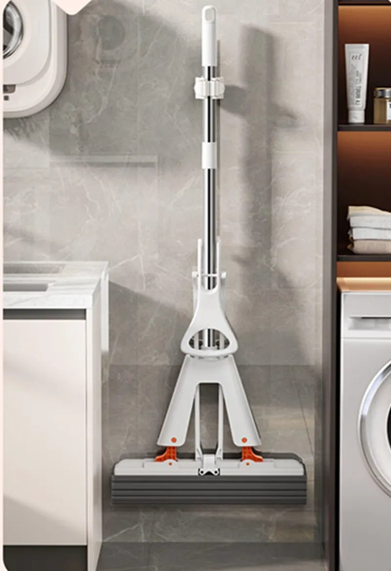 Collodion Mop Free Hand Washing Magic Self-Cleaning Squeeze Water Flat Floor Wiper Tile Wringer Cotton Squeezer Household Helper